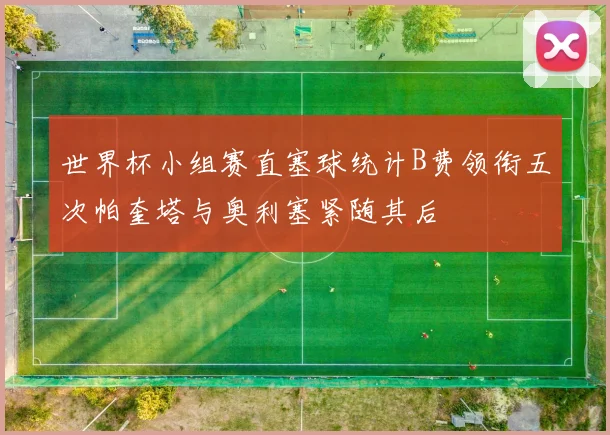 世界杯小组赛直塞球统计B费领衔五次帕奎塔与奥利塞紧随其后